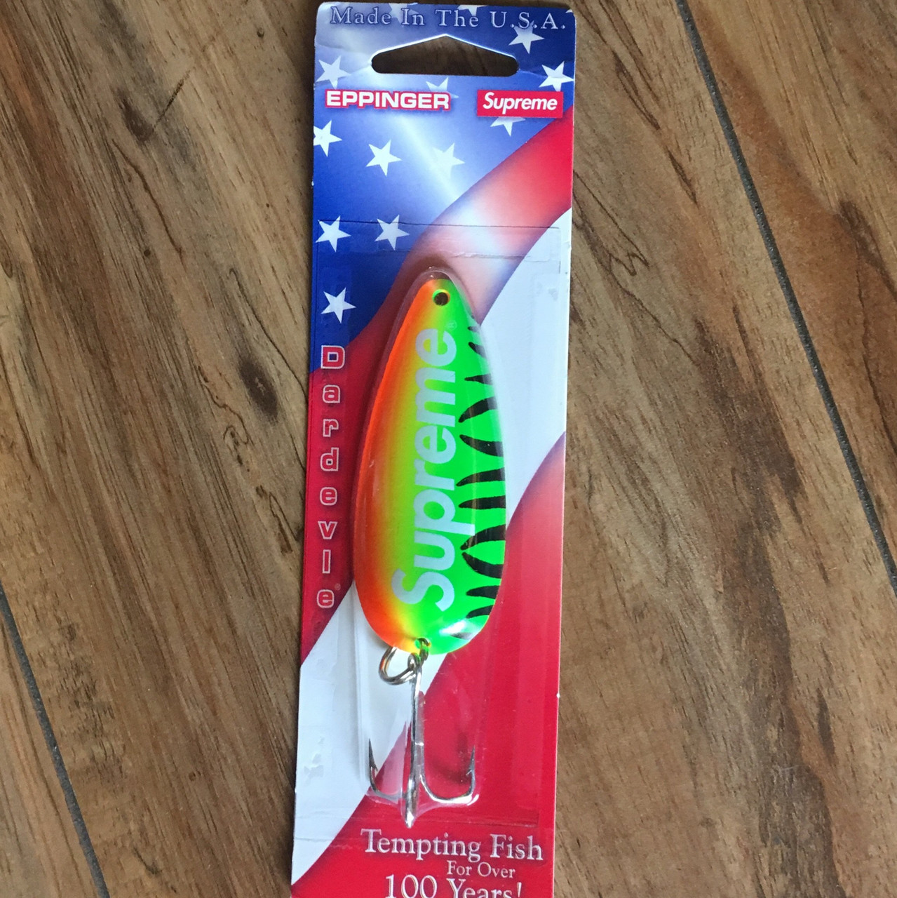 ▷ SUPREME EPPINGER DARDEVLE FISHING LURE 0.75oz SS19 LIMITED