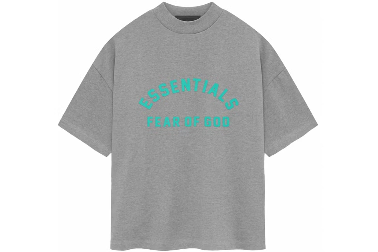 Tシャツ・カットソー Essentials Heavy Jersey SS T-Shirt Dark Heather Oatmeal Fear of God ESSENTIALS Heavy Jersey Tee Dark Heather Oatmeal