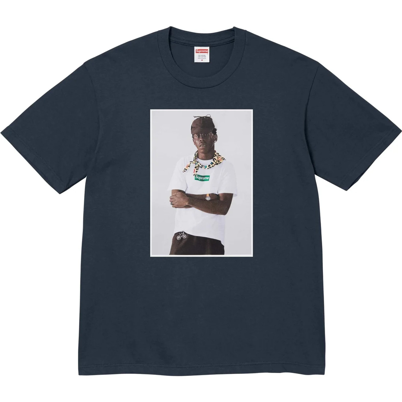 SUPREME 24AW Tyler The CreatorフォトTシャツ Supreme Tyler the Creator Photo Tee Navy F/W 24'