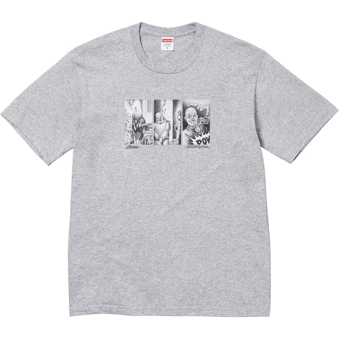 Supreme Mister Cartoon Tee Grey F/W 24'