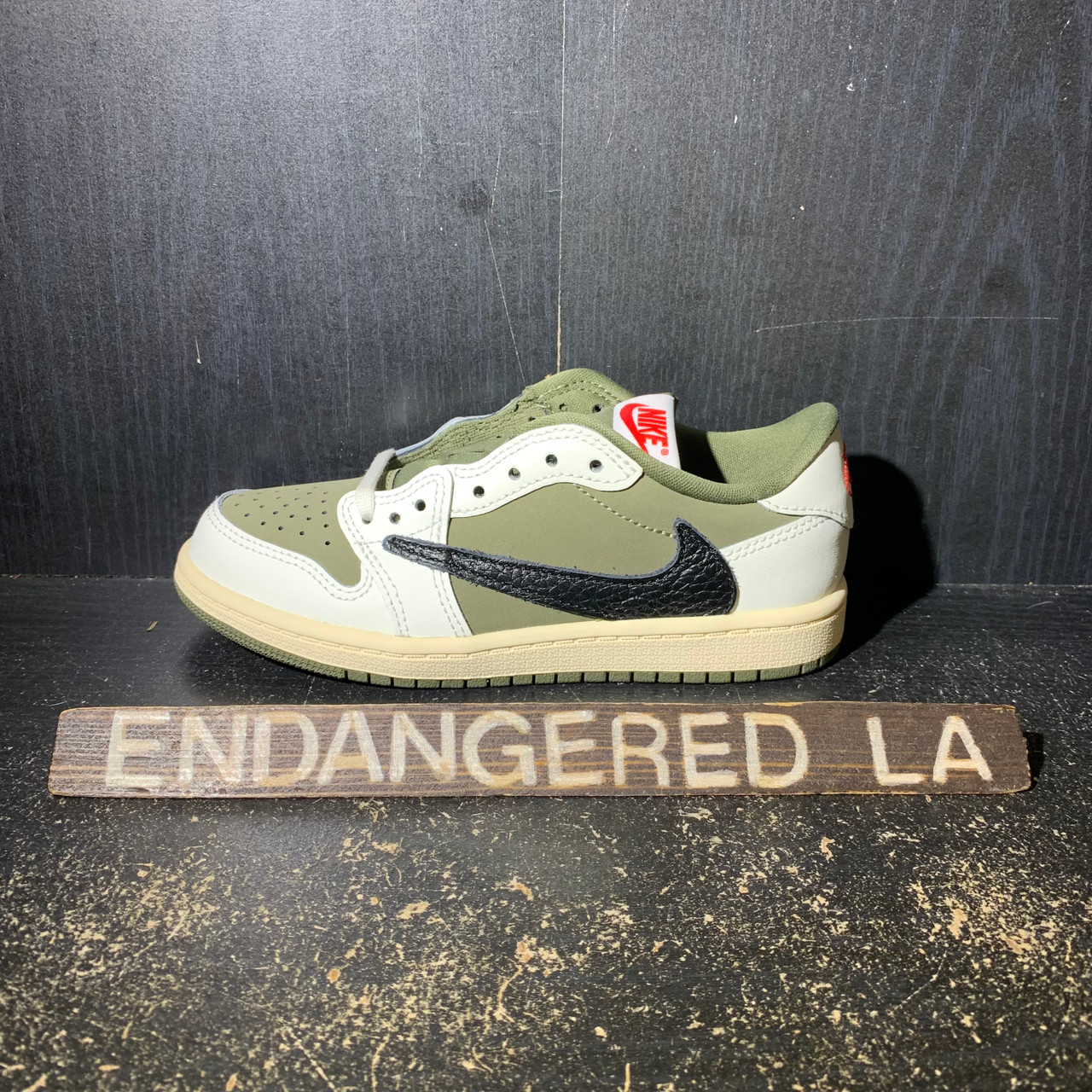 Travis Scott × Nike PS \"Medium Olive\" Jordan 1 Retro Low OG SP Travis Scott Medium Olive Men's