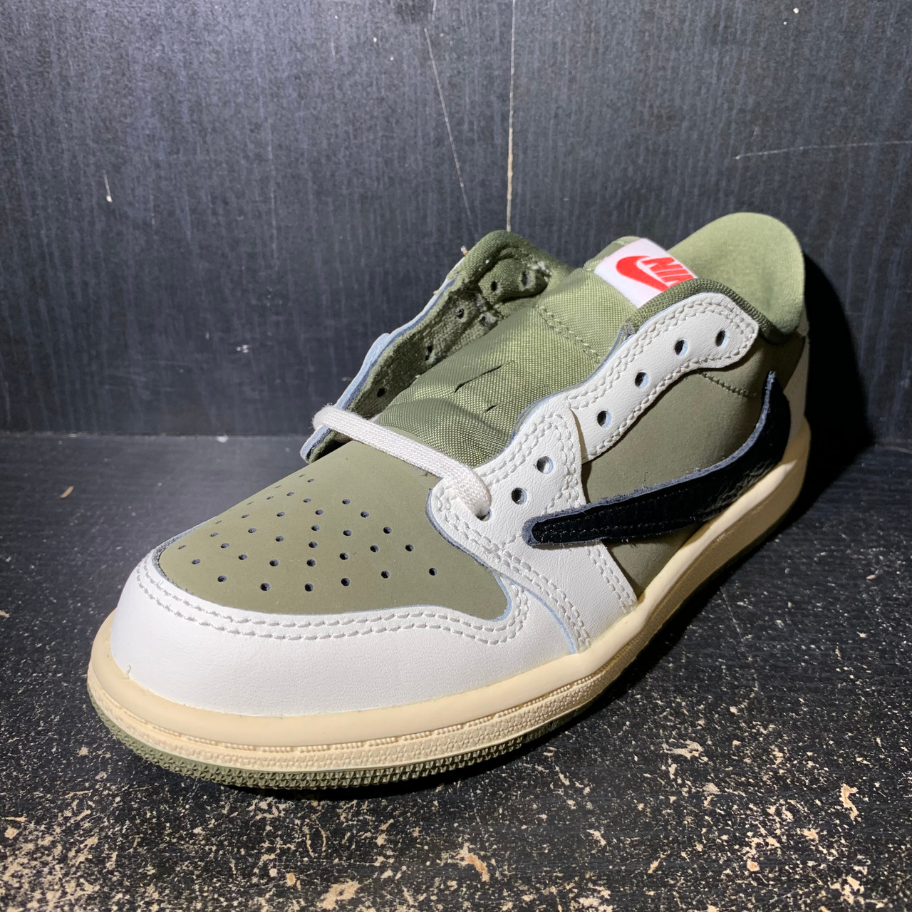 Travis Scott × Nike PS \"Medium Olive\" Travis Scott X Air Jordan 1 Low 'Medium Olive