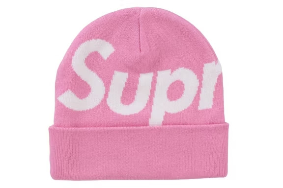 Supreme Big Logo Beanie Black Stripe F/W 22'