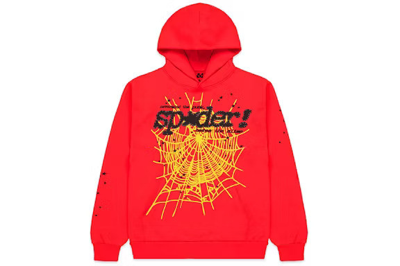 Spider Pink V2 Hoodie Red