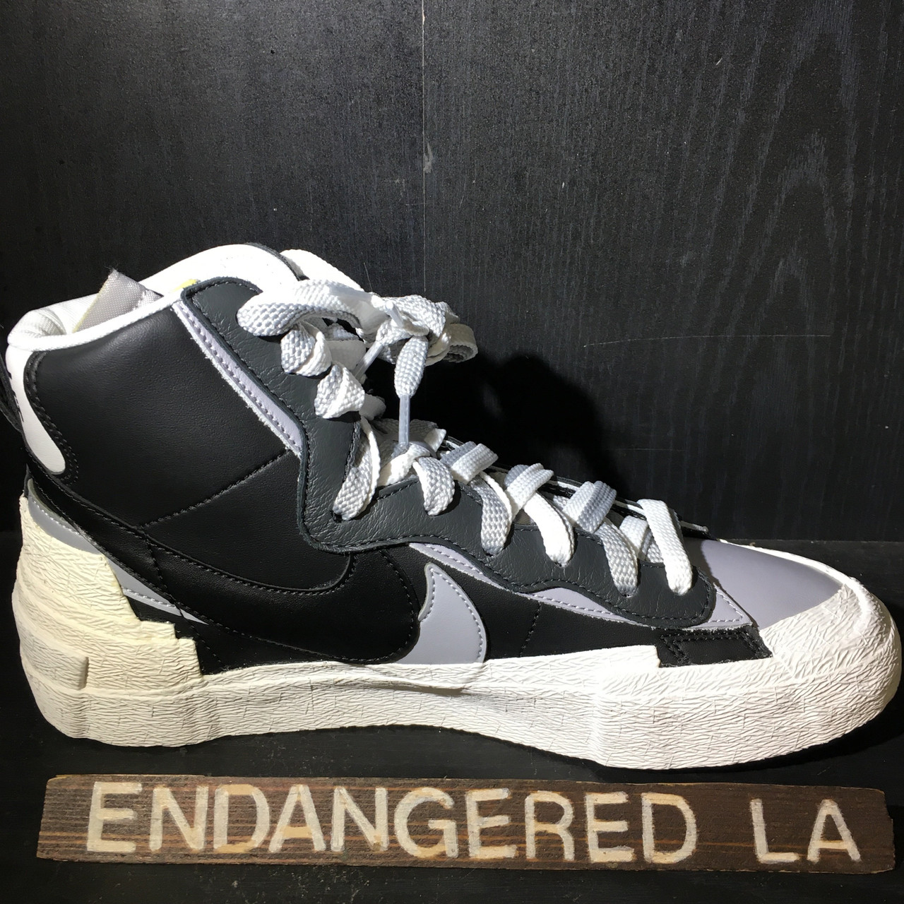 Nike Mid Blazer Sacai Black Grey - ENDANGERED LA