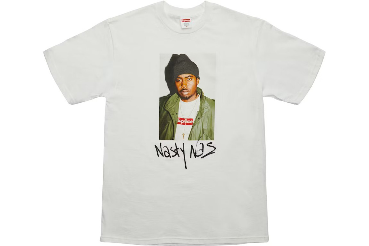 Supreme Nas Tee White F/W17'