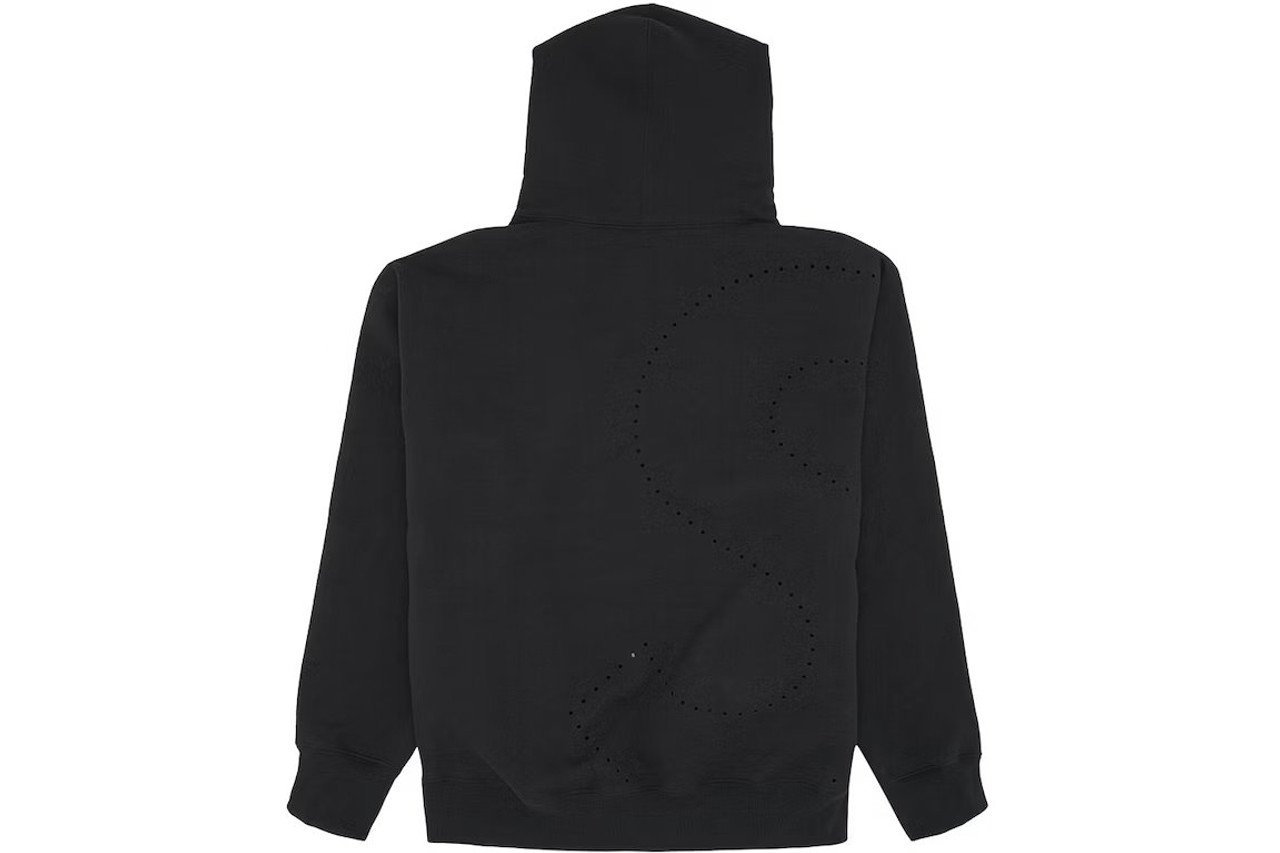 Supreme Hoodie Laser Cut S Logo Black S/S 21' - ENDANGERED LA