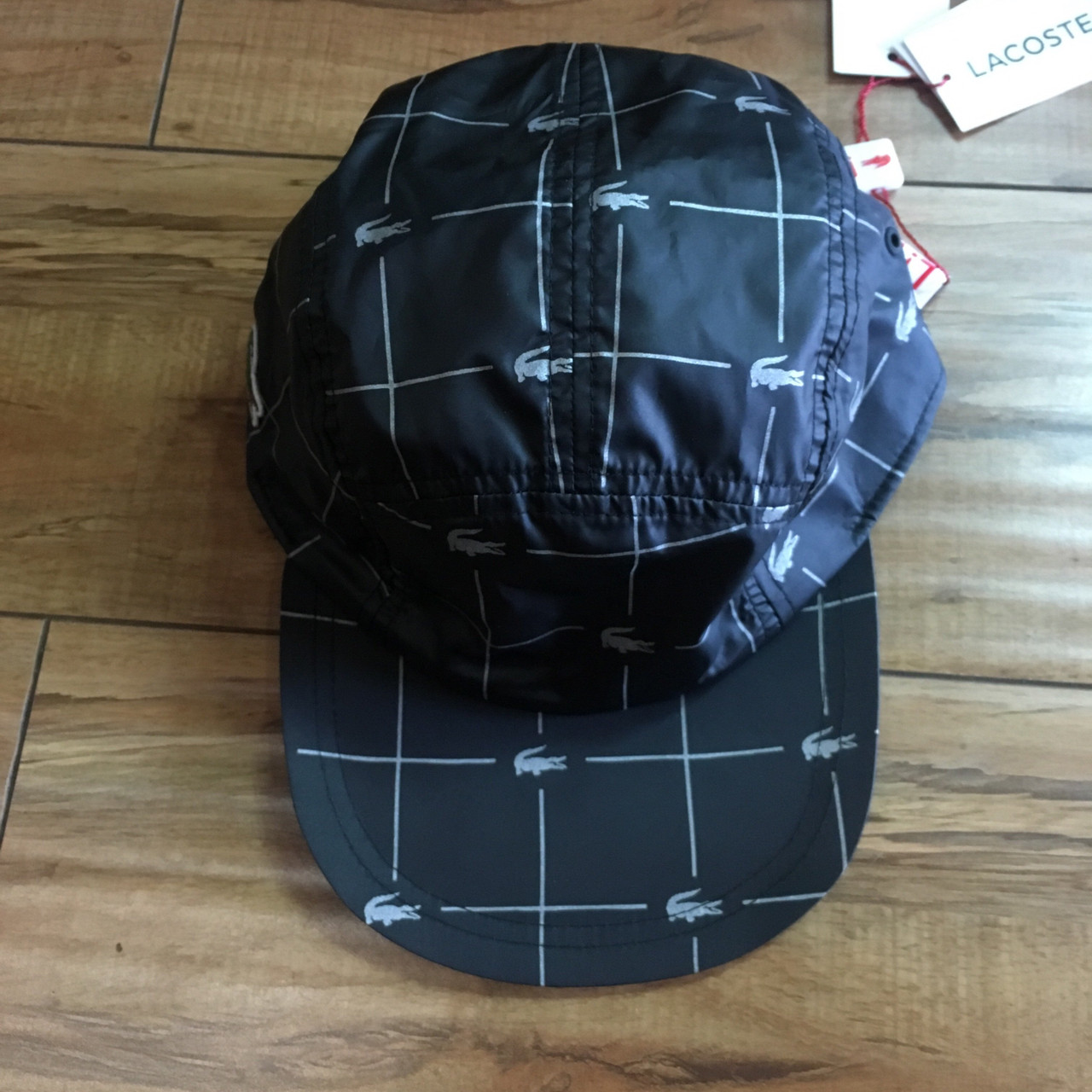 Supreme Hat Lacoste Reflective Black - S/S ENDANGERED 18\' LA