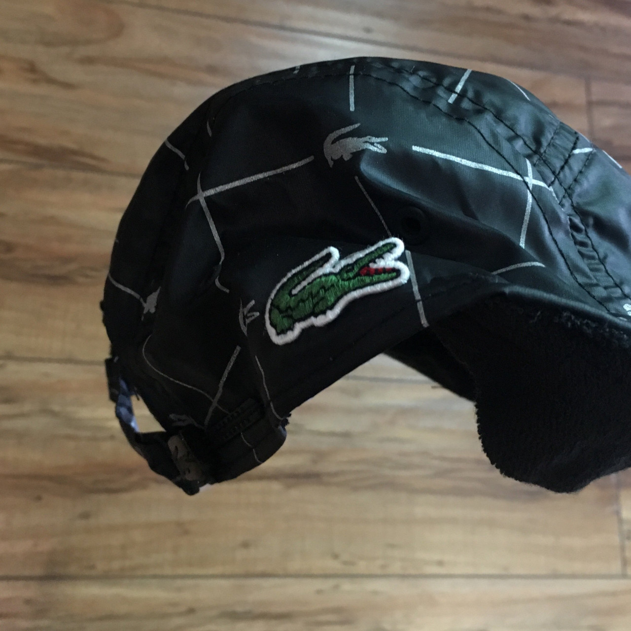 Supreme Hat Lacoste Reflective Black S/S 18'