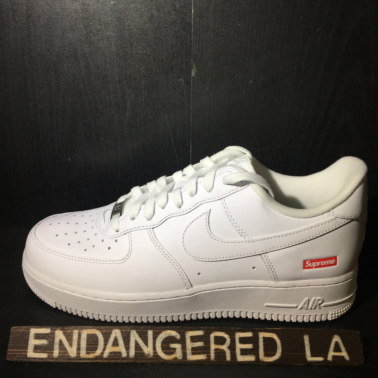 Nike Air Force 1 Low Supreme White - ENDANGERED LA