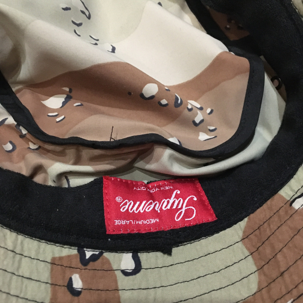 Supreme Hat Contrast Stitch Crusher Chocolate Chip Camo S/S 19'