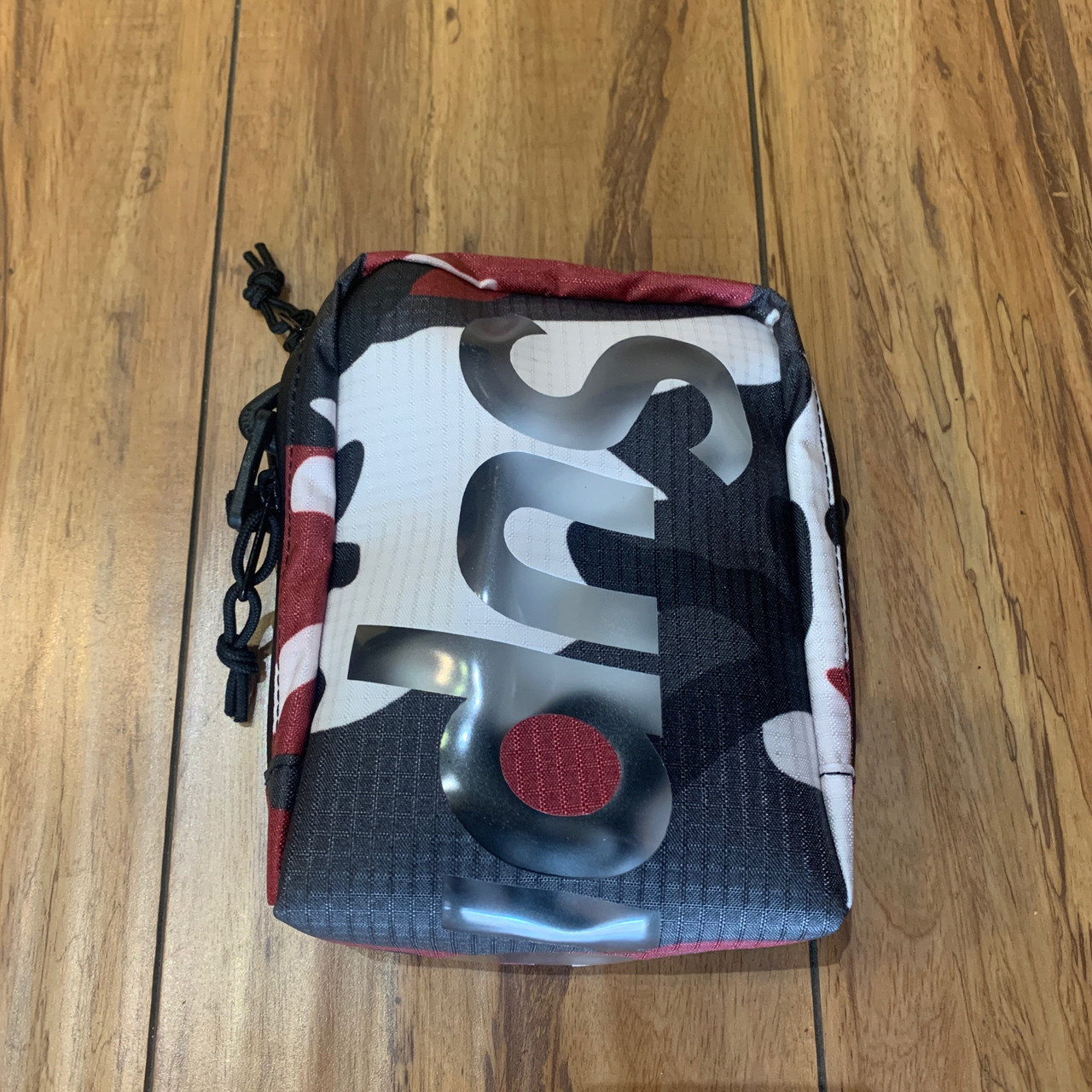 supreme neck pouch red