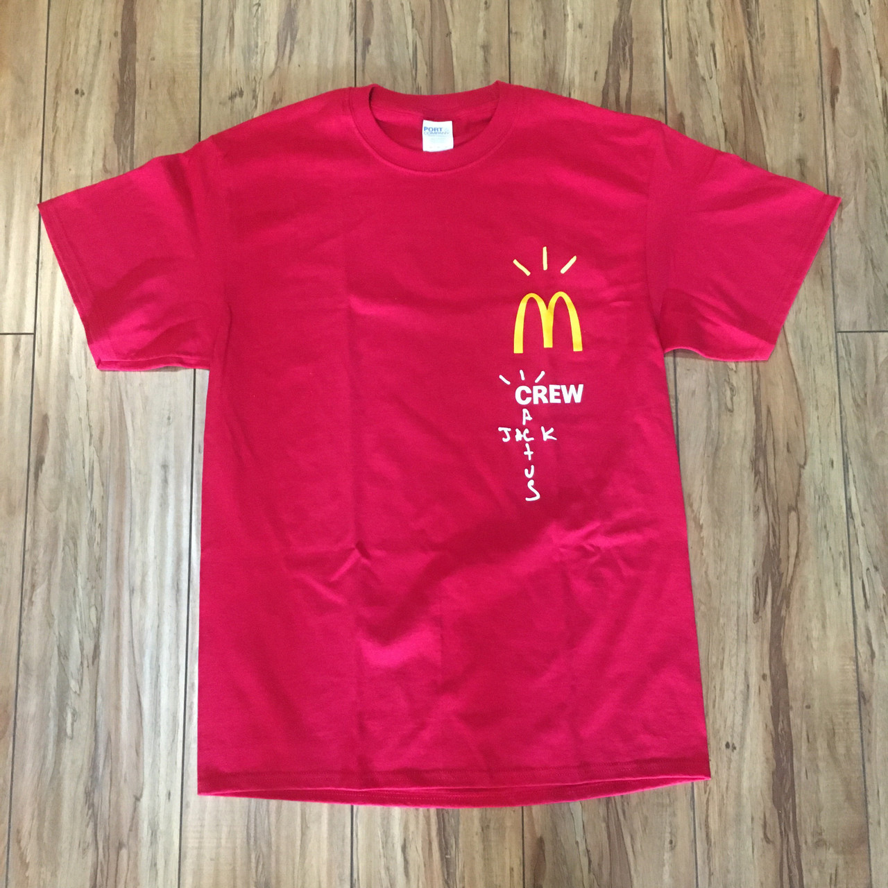 travis scott crew mcdonalds shirt