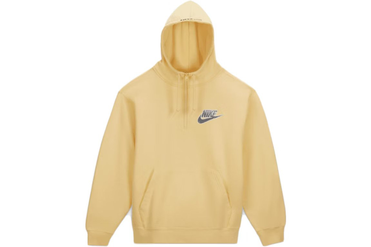 Supreme Hoodie Nike Half Zip Pale Yellow S/S 21' - ENDANGERED LA