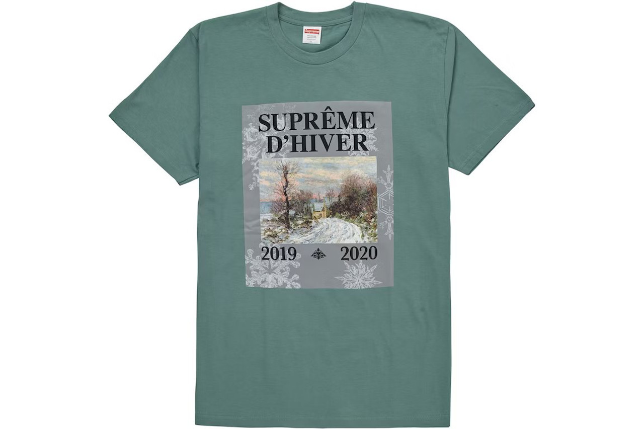 Supreme D'Hiver Tee Dusty Teal F/W 19'