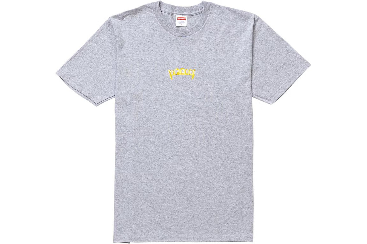 Supreme Fronts Tee Grey S/S 19' - ENDANGERED LA