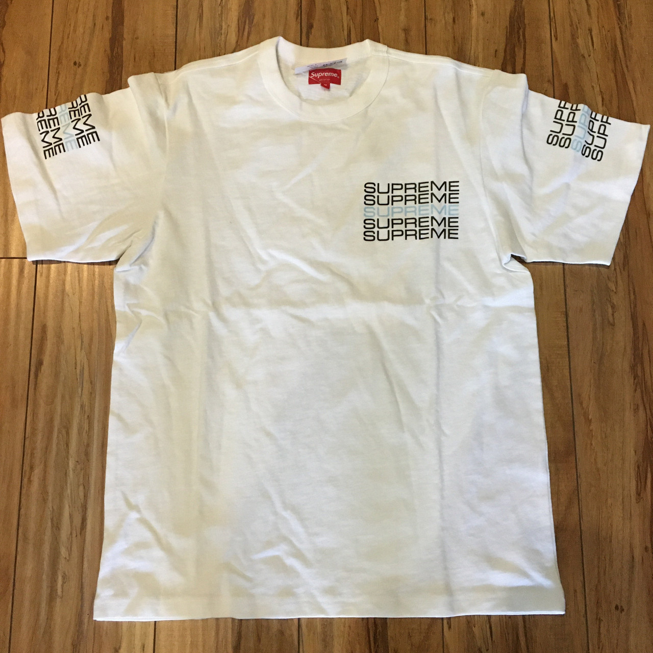 stack logo tee supreme