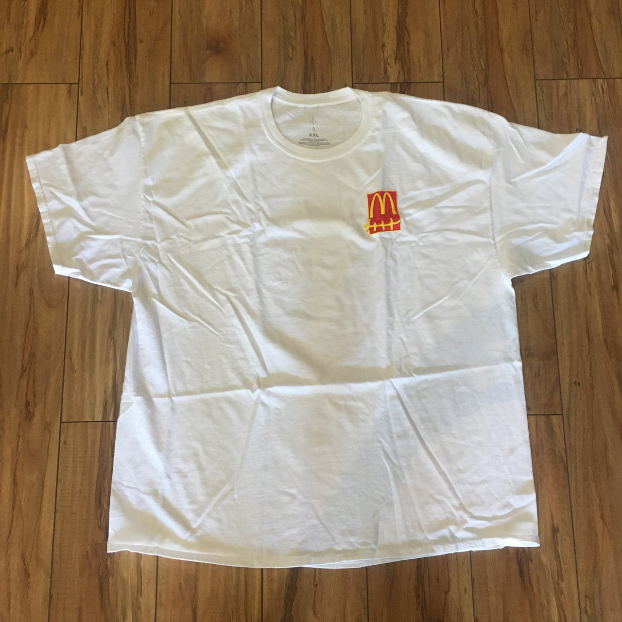 white tee by travis scott