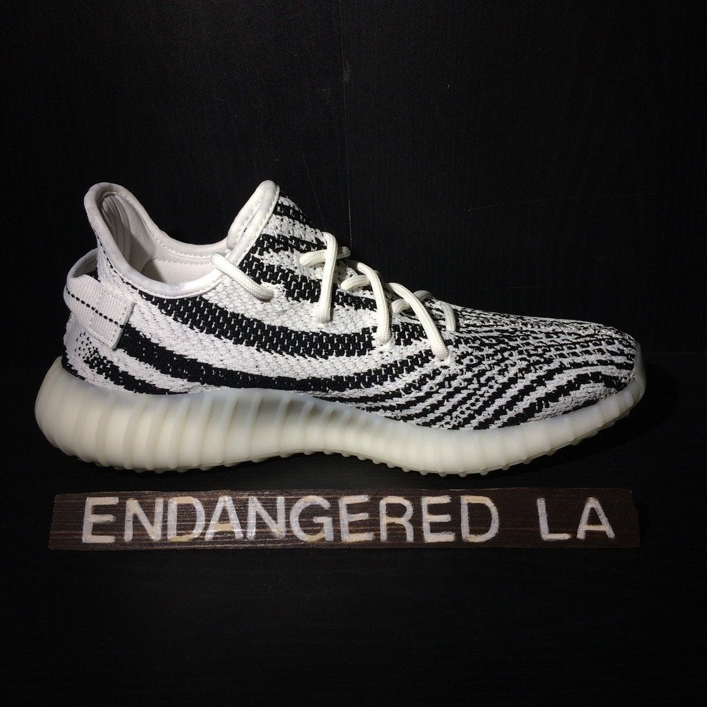 black and white yeezys zebra