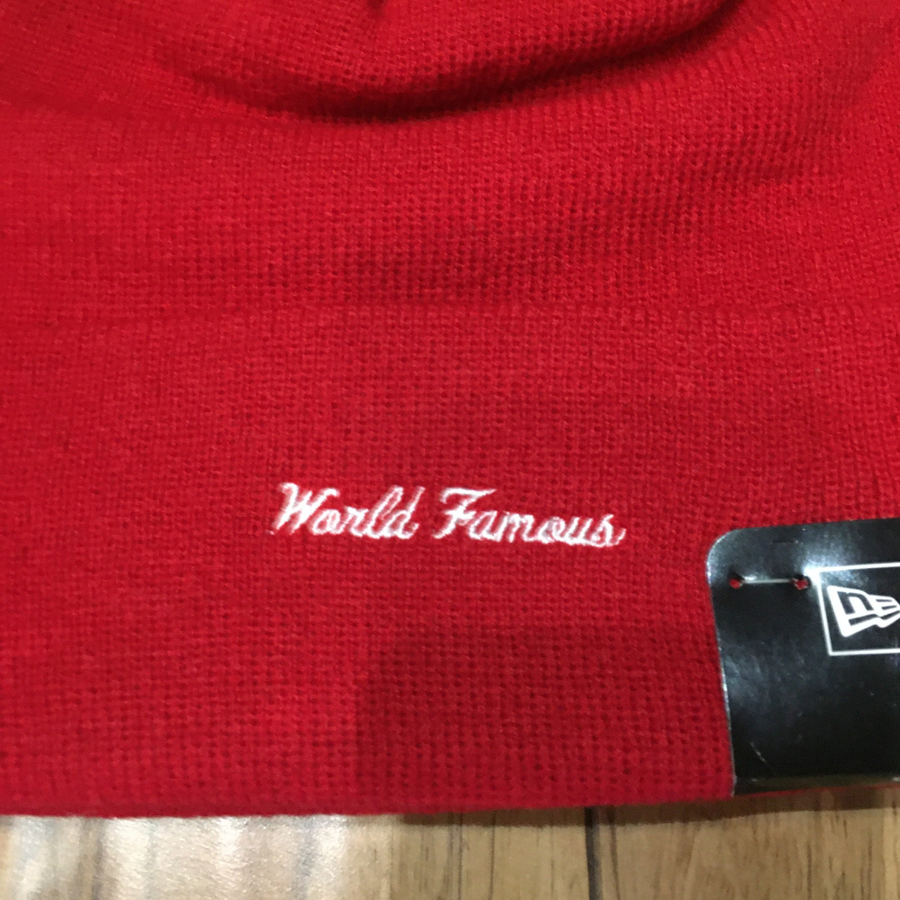 Supreme New Era Box Logo Beanie FW 18 Red - Stadium Goods