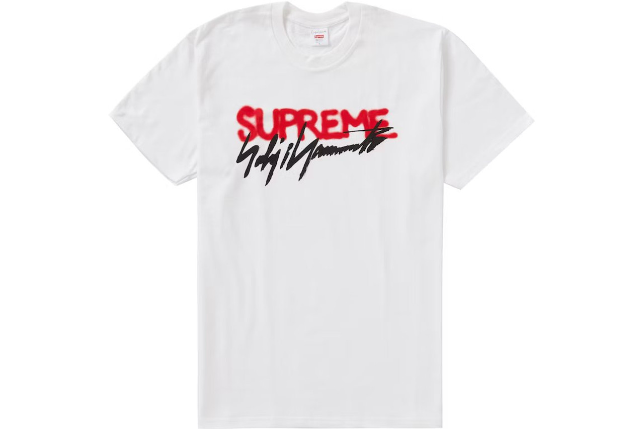 Supreme◇20FW/Yohji Yamamoto Logo Tee/Tシャツ/L/コットン/BLK/プリント-