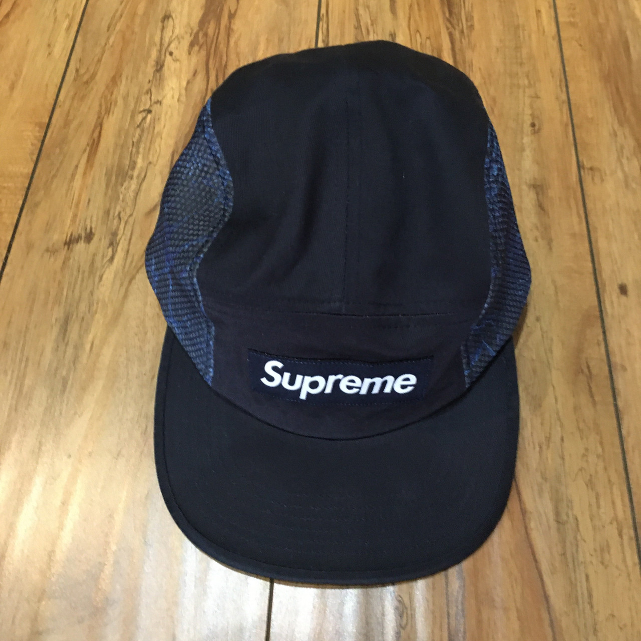 Supreme Hat SnakeSkin Mesh Camp Cap Navy S/S 20'(#10117)