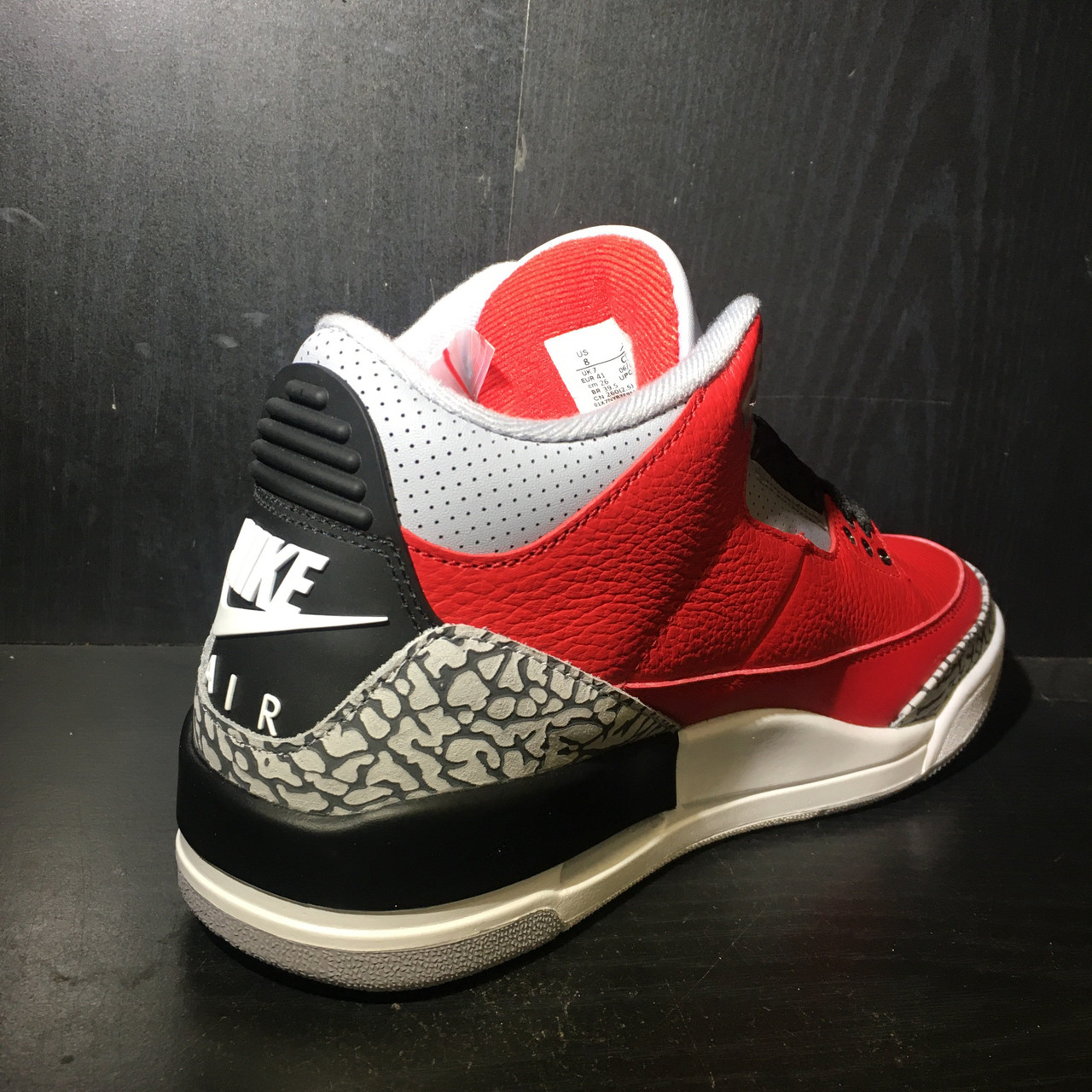 Air Jordan 3 Retro Red Cement Basketball Shoes