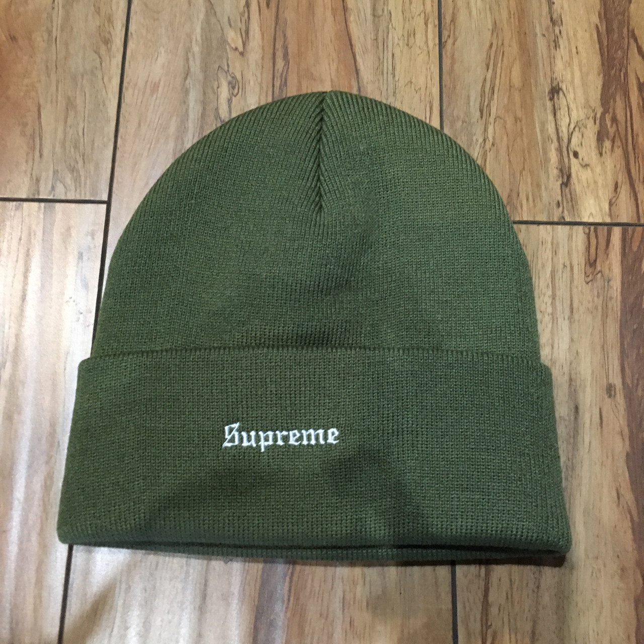 Supreme Beanie World Peace Light Olive F/W 20' 1