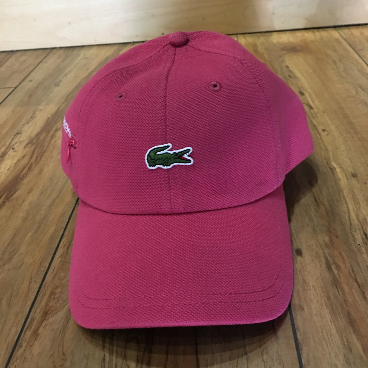 Supreme Hat Lacoste Pique 6-Panel Pink F/W 19' - ENDANGERED LA