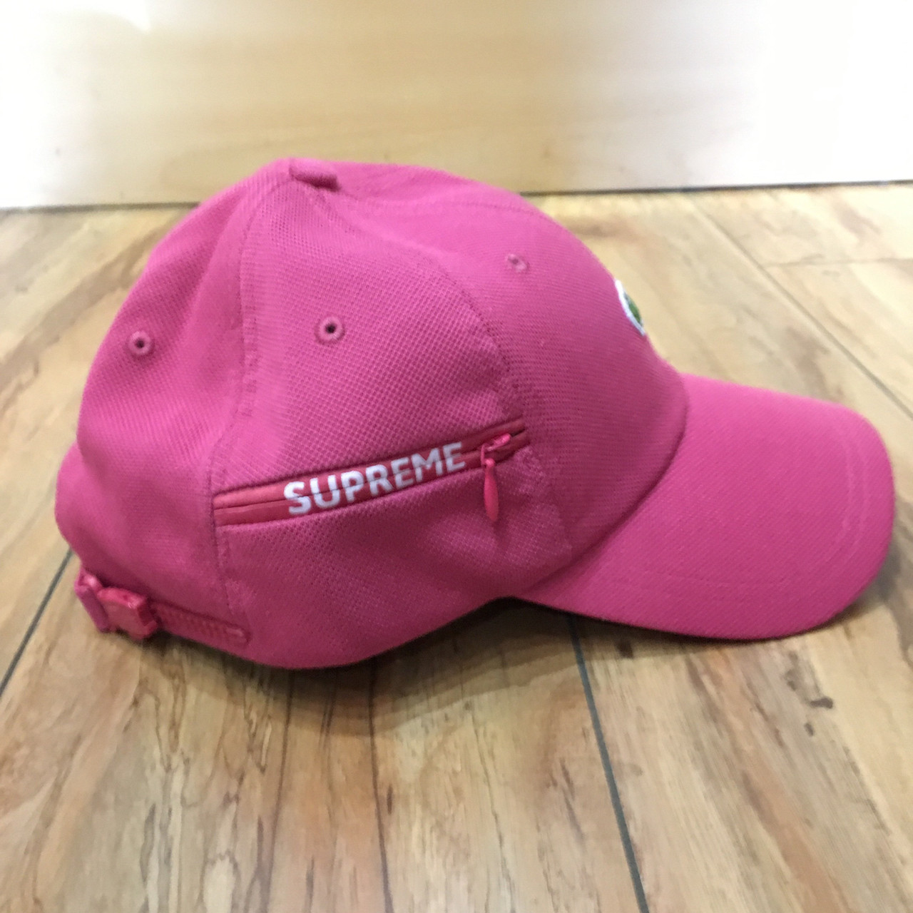 Supreme Hat Lacoste Pique 6-Panel Pink F/W 19' - ENDANGERED LA