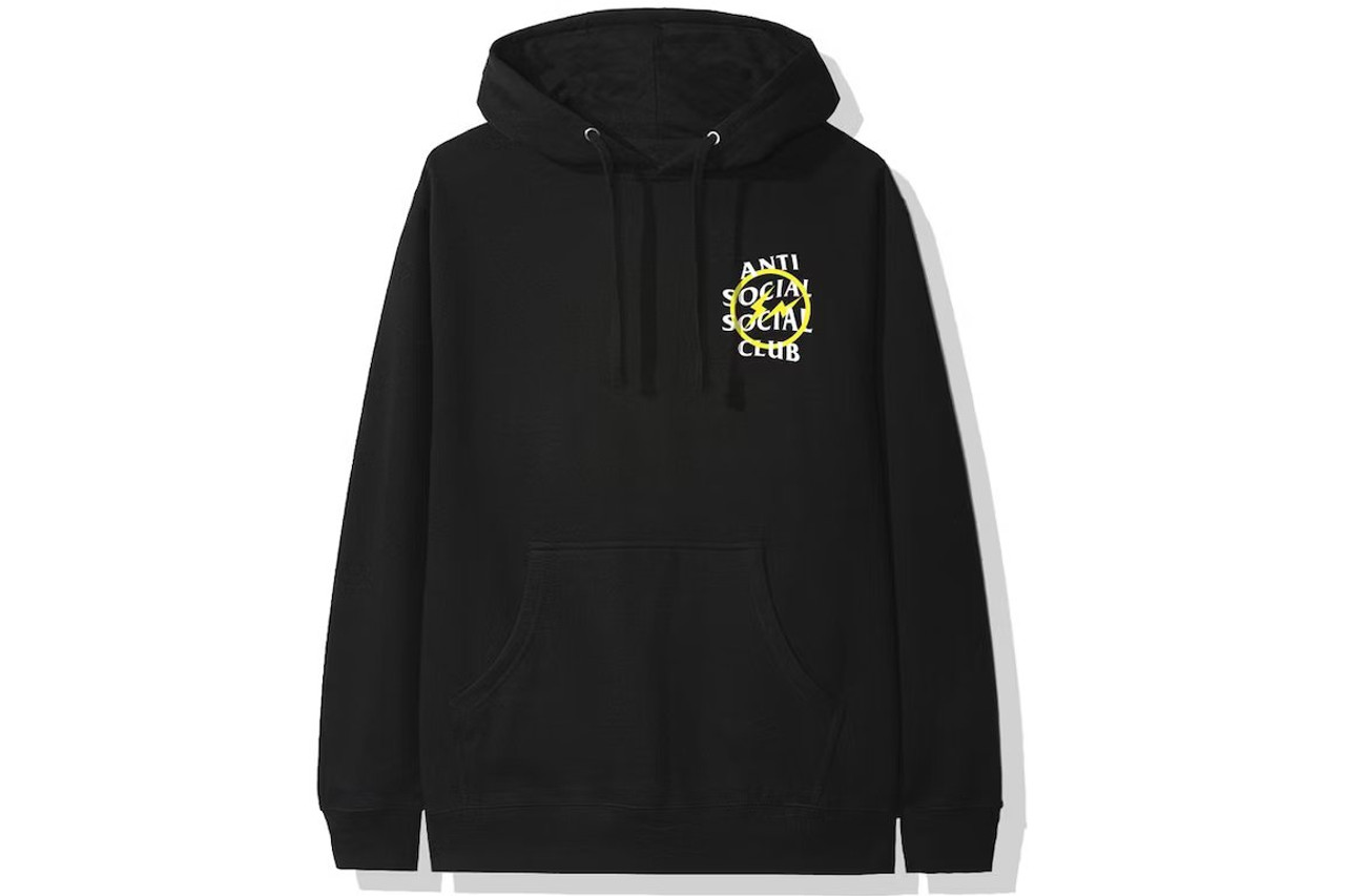 Anti Social Social Club x Fragment Hoodie Black - ENDANGERED LA