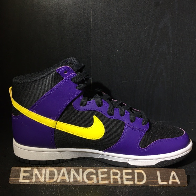 laker dunks shoes
