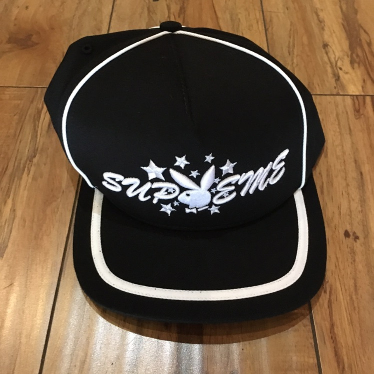 Supreme Hat Playboy 5 Panel Black S/S 21' (#7388)