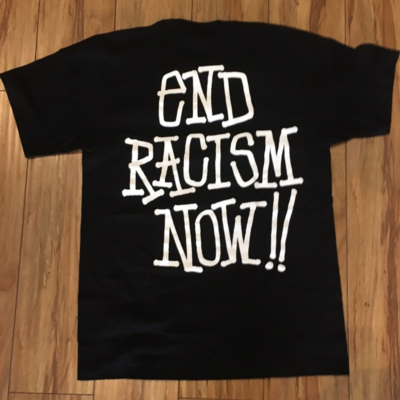 Stussy End Racism Tee L Black | hartwellspremium.com