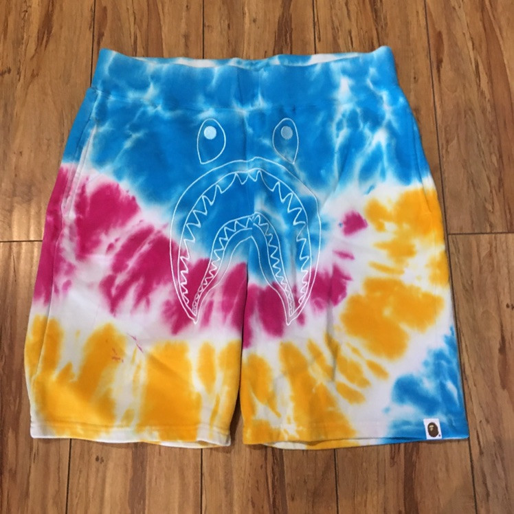 Bape Shorts Tie Die Shark Sz XL (#7502 