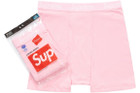 Supreme Hanes Boxer Briefs Pink F/W 21'