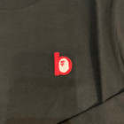 BAPE B Patch Red Long Sleeve Tee Black