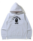 BAPE College Pullover Hoodie White