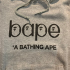 BAPE Patch Logo Pullover Hoodie Grey