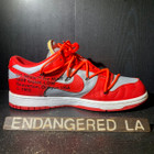 Nike Dunk Low Off White University Red Sz 12 (#28767)