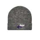 BAPE Sta Knit Cap Grey/Purple