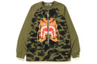 BAPE 1st Camo Tiger L/S Tee Green