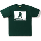 BAPE Pirate Flag Tee Green/White