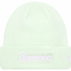 Supreme New Era Box Logo Beanie Light Green F/W 23'