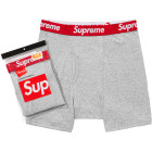 Supreme Hanes Boxers Grey 2 Pk S/S 24'