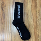 From The Ground Up Pasadena Script Sock Black