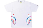 Bape Marble Camo Side Shark Tee White