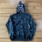 BAPE Space Camo Shark Full Zip Hoodie Black (Ladies) Sz XL