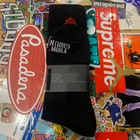 From The Ground Up Rose Flower Logo Sock Black