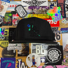 From The Ground Up LA Blue Rose Hat Black